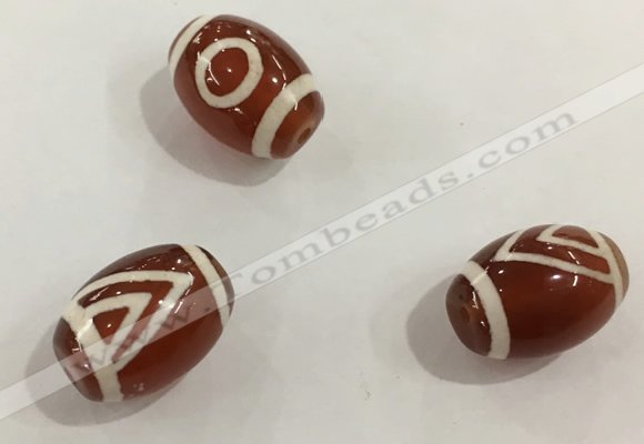 DZI365 10*14mm drum tibetan agate dzi beads wholesale