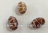 DZI374 10*14mm drum tibetan agate dzi beads wholesale