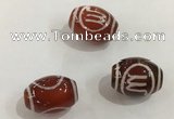 DZI376 10*14mm drum tibetan agate dzi beads wholesale