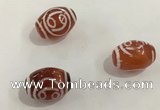 DZI377 10*14mm drum tibetan agate dzi beads wholesale