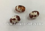 DZI390 10*14mm drum tibetan agate dzi beads wholesale