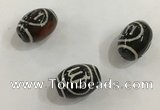 DZI406 10*14mm drum tibetan agate dzi beads wholesale