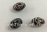 DZI409 10*14mm drum tibetan agate dzi beads wholesale