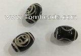 DZI410 10*14mm drum tibetan agate dzi beads wholesale