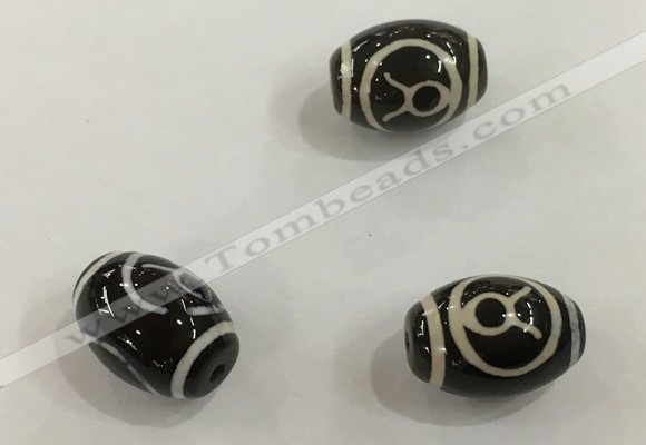 DZI416 10*14mm drum tibetan agate dzi beads wholesale