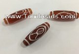 DZI430 10*30mm drum tibetan agate dzi beads wholesale