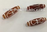 DZI432 10*30mm drum tibetan agate dzi beads wholesale