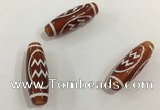 DZI436 10*30mm drum tibetan agate dzi beads wholesale