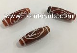 DZI439 10*30mm drum tibetan agate dzi beads wholesale