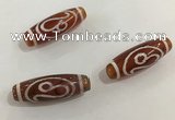 DZI440 10*30mm drum tibetan agate dzi beads wholesale