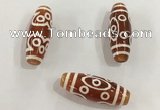 DZI449 10*30mm drum tibetan agate dzi beads wholesale