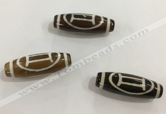 DZI455 10*30mm drum tibetan agate dzi beads wholesale