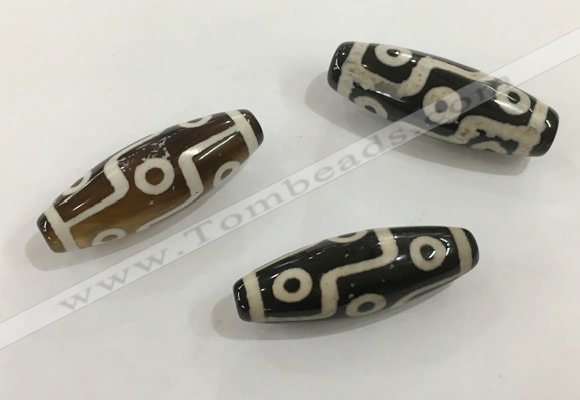 DZI475 10*30mm drum tibetan agate dzi beads wholesale