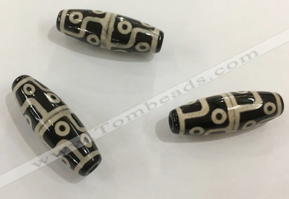 DZI476 10*30mm drum tibetan agate dzi beads wholesale