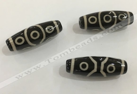 DZI488 10*30mm drum tibetan agate dzi beads wholesale