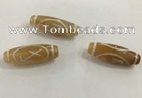 DZI500 10*30mm drum tibetan agate dzi beads wholesale