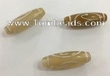 DZI503 10*30mm drum tibetan agate dzi beads wholesale