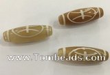 DZI504 10*30mm drum tibetan agate dzi beads wholesale