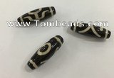 DZI506 10*30mm drum tibetan agate dzi beads wholesale