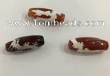 DZI523 10*30mm drum tibetan agate dzi beads wholesale