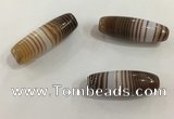 DZI531 10*28mm drum tibetan agate dzi beads wholesale