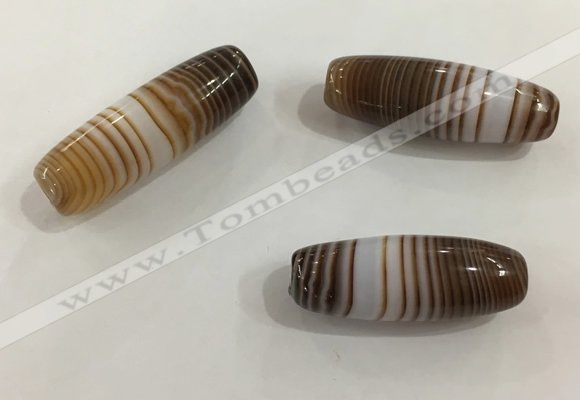 DZI531 10*28mm drum tibetan agate dzi beads wholesale