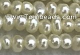 FWP04 14.5 inches 1.8mm - 2.1mm potato white freshwater pearl strands