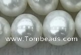 FWP104 15 inches 9mm - 10mm potato white freshwater pearl strands