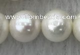 FWP105 15 inches 9mm - 10mm potato white freshwater pearl strands