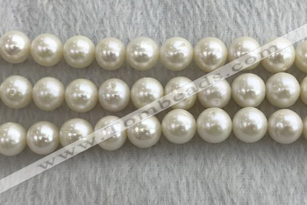 FWP117 15 inches 10mm - 11mm potato white freshwater pearl strands