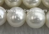 FWP129 15 inches 10mm - 11mm potato white freshwater pearl strands