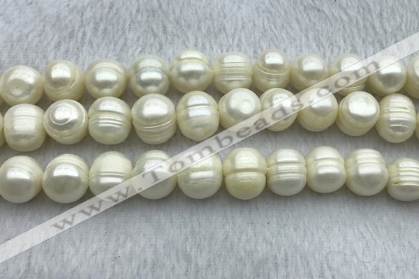 FWP134 15 inches 12mm - 13mm potato white freshwater pearl strands