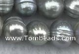 FWP138 15 inches 6mm - 7mm potato grey freshwater pearl strands