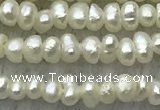 FWP14 14.5 inches 1.8mm potato white freshwater pearl strands