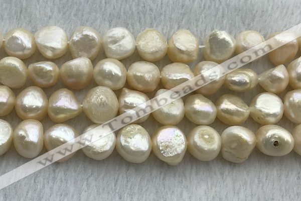 FWP255 15 inches 11mm - 12mm baroque pink freshwater pearl strands