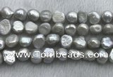 FWP256 15 inches 11mm - 12mm baroque grey freshwater pearl strands