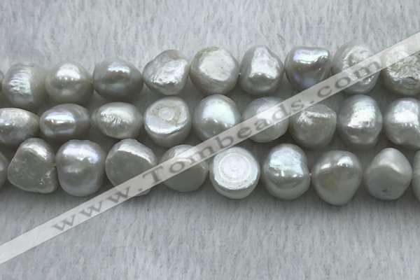 FWP262 15 inches 11mm - 12mm baroque grey freshwater pearl strands