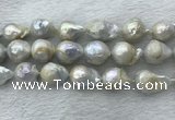 FWP362 15 inches 15mm - 18mm baroque freshwater nucleated pearl beads