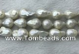 FWP365 15 inches 20mm - 22mm baroque freshwater nucleated pearl beads