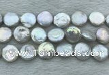 FWP393 15 inches 14mm - 16mm coin freshwater pearl beads