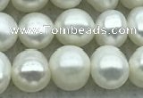 FWP42 14.5 inches 5.5mm - 6mm potato white freshwater pearl strands