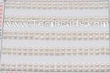 FWP450 half-drilled 3-3.5mm bread freshwater pearl beads