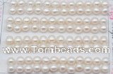 FWP457 half-drilled 6.5-7mm bread freshwater pearl beads