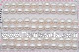 FWP459 half-drilled 7.5-8mm bread freshwater pearl beads