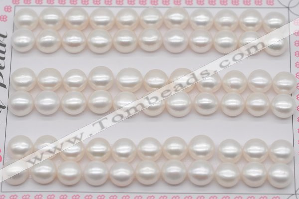 FWP459 half-drilled 7.5-8mm bread freshwater pearl beads