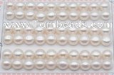 FWP461 half-drilled 8.5-9mm bread freshwater pearl beads