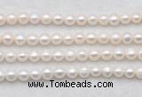 FWP486 14.5 inches 7mm - 8mm potato white freshwater pearl strands