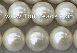 FWP75 15 inches 7mm - 8mm potato white freshwater pearl strands