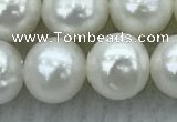 FWP91 15 inches 8mm - 9mm potato white freshwater pearl strands