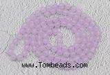GMN04 Hand-knotted 8mm candy jade 108 beads mala necklaces